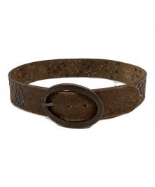 古着（フルギ）の古着「スタッズレザーベルト」｜ブラウン