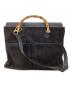GUCCI（グッチ）の古着「スウェード2WAYバッグ　/　002・2855・0322・0」｜ブラック