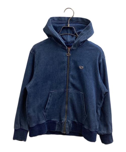 DIESEL（ディーゼル）DIESEL (ディーゼル) ジップパーカー / KXBET インディゴ サイズ:10の古着・服飾アイテム
