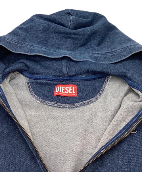 DIESEL（ディーゼル）DIESEL (ディーゼル) ジップパーカー / KXBET インディゴ サイズ:10の古着・服飾アイテム