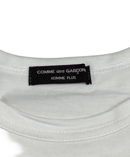 COMME des GARCONS HOMME PLUS（コムデギャルソンオムプリュス）COMME des GARCONS HOMME PLUS (コムデギャルソンオムプリュス) プリントTシャツ / PT-040220 / AD2000 / Made in JAPAN ホワイト サイズ:記載無しの古着・服飾アイテム