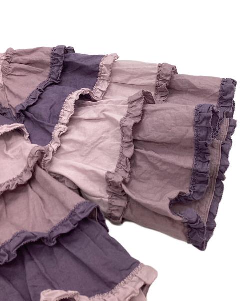 PINK HOUSE（ピンクハウス）PINK HOUSE (ピンクハウス) フリルブラウス パープル サイズ:-の古着・服飾アイテム