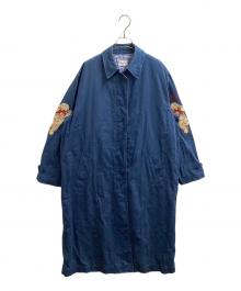 KANEKO ISAO（カネコ イサオ）の古着「袖兎刺繍コート / W01FC01」｜ネイビー