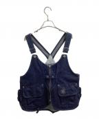 Snow peakスノーピーク）の古着「TAKIBI Denim Vest / 焚火デニムベスト / JK-21AU104」｜インディゴ