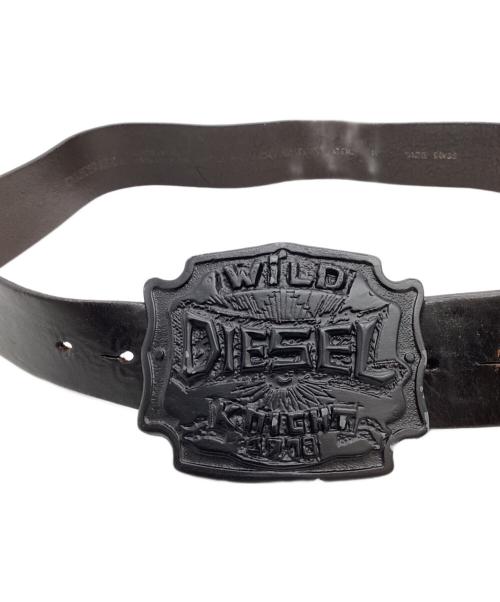 DIESEL（ディーゼル）DIESEL (ディーゼル) レザーベルト ブラック サイズ:90/33の古着・服飾アイテム
