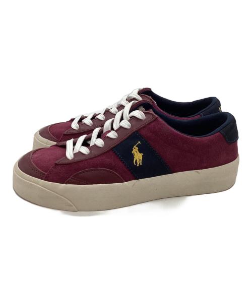 POLO RALPH LAUREN（ポロ・ラルフローレン）POLO RALPH LAUREN (ポロ・ラルフローレン) ローカットスニーカー レッド サイズ:23.5cmの古着・服飾アイテム