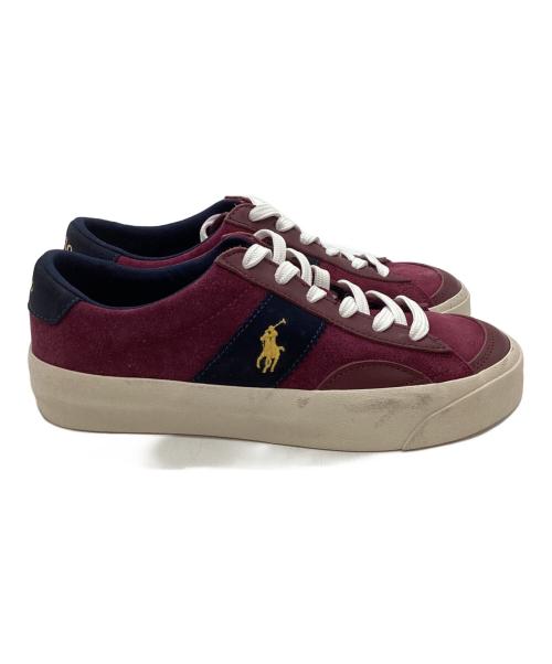 POLO RALPH LAUREN（ポロ・ラルフローレン）POLO RALPH LAUREN (ポロ・ラルフローレン) ローカットスニーカー レッド サイズ:23.5cmの古着・服飾アイテム