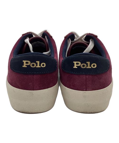 POLO RALPH LAUREN（ポロ・ラルフローレン）POLO RALPH LAUREN (ポロ・ラルフローレン) ローカットスニーカー レッド サイズ:23.5cmの古着・服飾アイテム