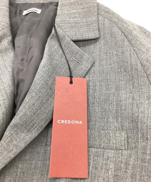 CREDONA（クレドナ）CREDONA (クレドナ) SAVILE WOOL HOOK JACKET / 1425401307-0 グレーの古着・服飾アイテム