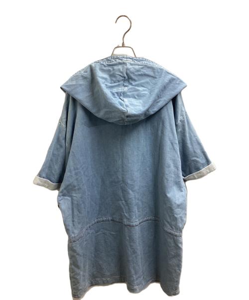 BALMAIN（バルマン）BALMAIN (バルマン) レースアップパーカー / スモッグ / S7H8014J064 / Made in ITALY インディゴ サイズ:Sの古着・服飾アイテム
