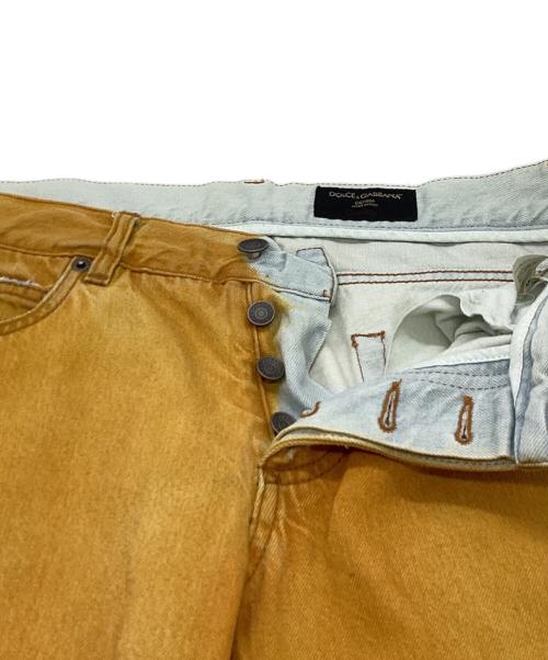 DOLCE & GABBANA（ドルチェ＆ガッバーナ）DOLCE & GABBANA (ドルチェ＆ガッバーナ) デニムパンツ イエロー サイズ:46の古着・服飾アイテム