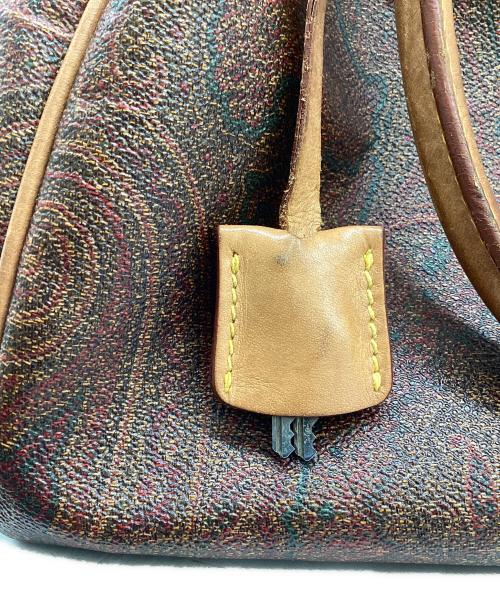 ETRO（エトロ）ETRO (エトロ) ペイズリーカ柄ハンドバッグ ブラウンの古着・服飾アイテム