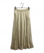 Plageプラージュ）の古着「Washable Fibril Drape スカート」｜ベージュ
