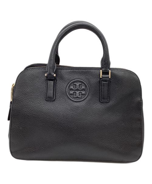 TORY BURCH（トリーバーチ）TORY BURCH (トリーバーチ) レザーハンドバッグ ブラックの古着・服飾アイテム