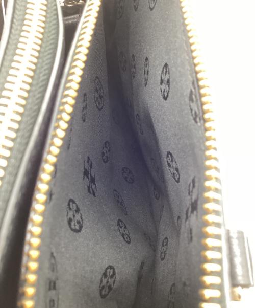 TORY BURCH（トリーバーチ）TORY BURCH (トリーバーチ) レザーハンドバッグ ブラックの古着・服飾アイテム