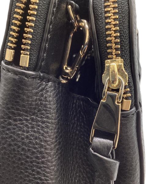 TORY BURCH（トリーバーチ）TORY BURCH (トリーバーチ) レザーハンドバッグ ブラックの古着・服飾アイテム