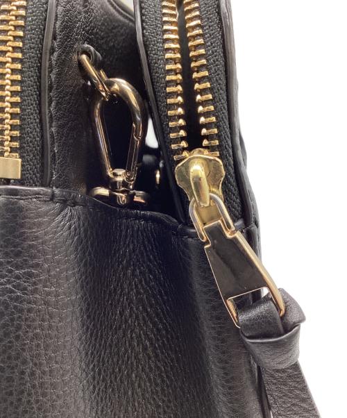 TORY BURCH（トリーバーチ）TORY BURCH (トリーバーチ) レザーハンドバッグ ブラックの古着・服飾アイテム