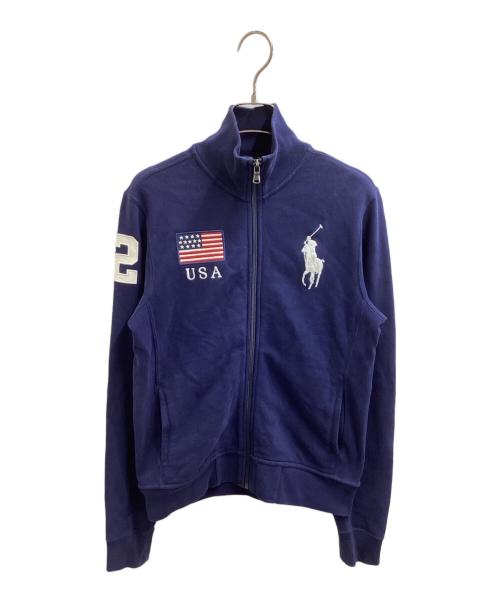 RALPH LAUREN（ラルフローレン）RALPH LAUREN (ラルフローレン) ジップスウェット ネイビー サイズ:Lの古着・服飾アイテム