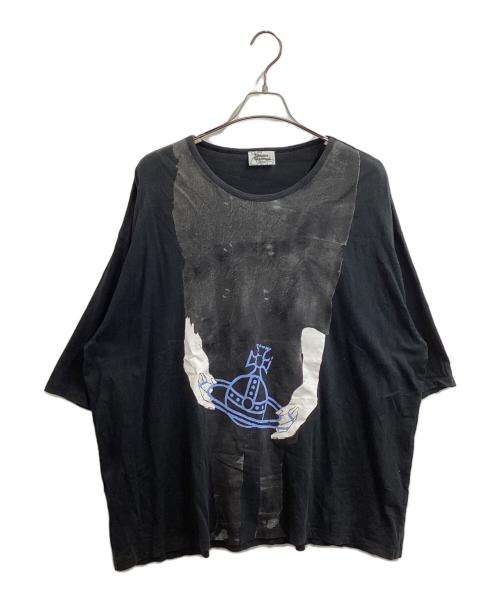 Vivienne Westwood man（ヴィヴィアン ウェストウッド マン）Vivienne Westwood man (ヴィヴィアン ウェストウッド マン) オーバーサイズＴシャツ ブラック サイズ:FREEの古着・服飾アイテム