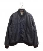 stussyステューシー）の古着「ボンバージャケット」｜ブラック