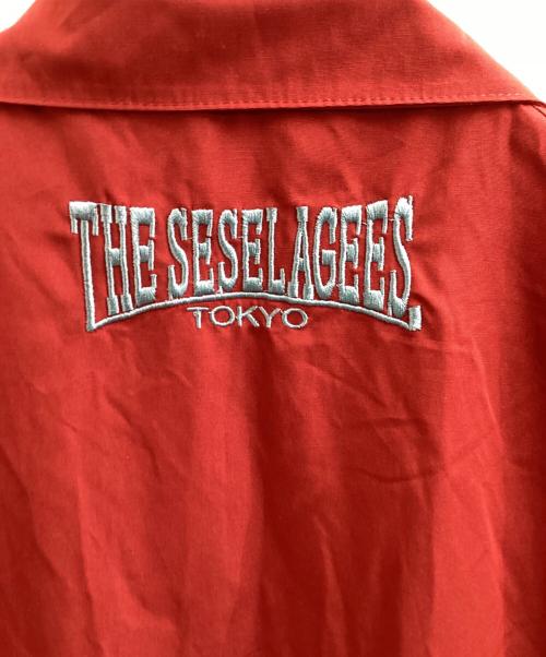 THE SESEAGEES（ザ・セセラギーズ）THE SESEAGEES (ザ・セセラギーズ) ハリントンジャケット /ドッグイヤーブルゾン / TS-JK001 レッド サイズ:XLの古着・服飾アイテム