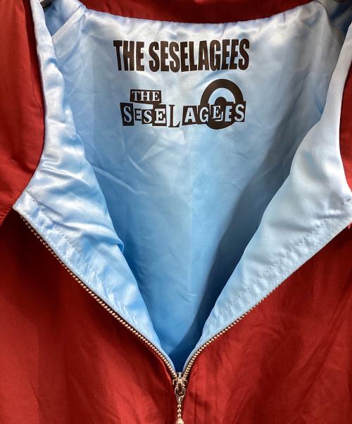 THE SESEAGEES（ザ・セセラギーズ）THE SESEAGEES (ザ・セセラギーズ) ハリントンジャケット /ドッグイヤーブルゾン / TS-JK001 レッド サイズ:XLの古着・服飾アイテム