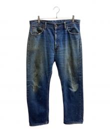 LEVI'S（リーバイス）の古着「セルビッチデニムパンツ / 505BIGE後期 ボタン裏5 並行ステッチ TALON42 スレキスタンプ」｜インディゴ