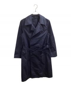 中古・古着通販】PRADA (プラダ) ナイロンジップロングコート ブラック