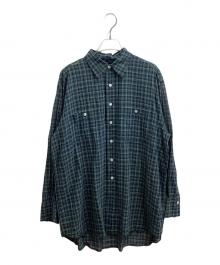 Spick and Span（スピック＆スパン）の古着「コットンボイルチェックシャツ / 24050200311020」｜グリーン