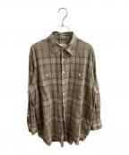 Spick and Spanスピック＆スパン）の古着「コットンボイルチェックシャツ / 25050200314020」｜ベージュ
