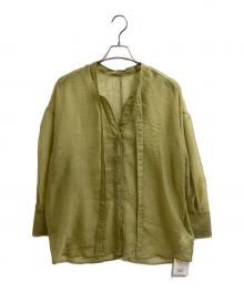 CLANE（クラネ）の古着「W FACE SHEER SHIRT」｜オリーブ