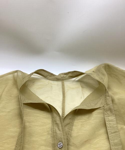 CLANE（クラネ）CLANE (クラネ) W FACE SHEER SHIRT オリーブ サイズ:2の古着・服飾アイテム