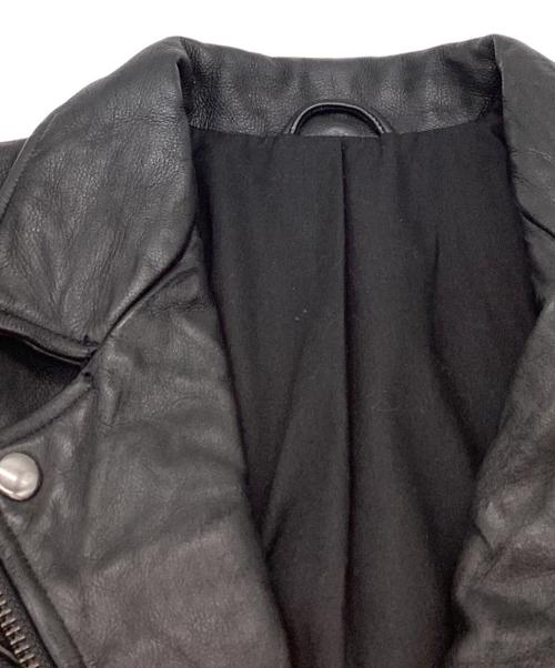Acne（アクネ）Acne (アクネ) スライスレザージャケット ブラック サイズ:34の古着・服飾アイテム
