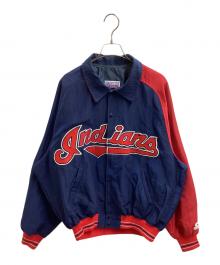 Diamond by STARTER（ダイアモンドバイスターター）の古着「スタジャン」｜ネイビー×レッド