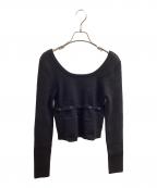 i:e BY OJOSアイ・イー・バイ・オホス）の古着「FLUID KNIT TOP」｜ブラック