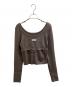 i:e BY OJOS（アイ・イー・バイ・オホス）の古着「FLUID KNIT TOP」｜ブラウン