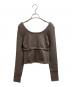 i:e BY OJOS (アイ・イー・バイ・オホス) FLUID KNIT TOP ブラウン サイズ:2：5000円
