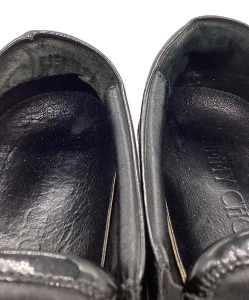 JIMMY CHOO（ジミーチュウ）JIMMY CHOO (ジミーチュウ) スタッズスリッポン ブラック サイズ:41の古着・服飾アイテム