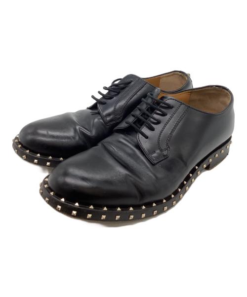 VALENTINO（ヴァレンティノ）VALENTINO (ヴァレンティノ) スタッズレザーシューズ ブラック サイズ:40　1/2の古着・服飾アイテム