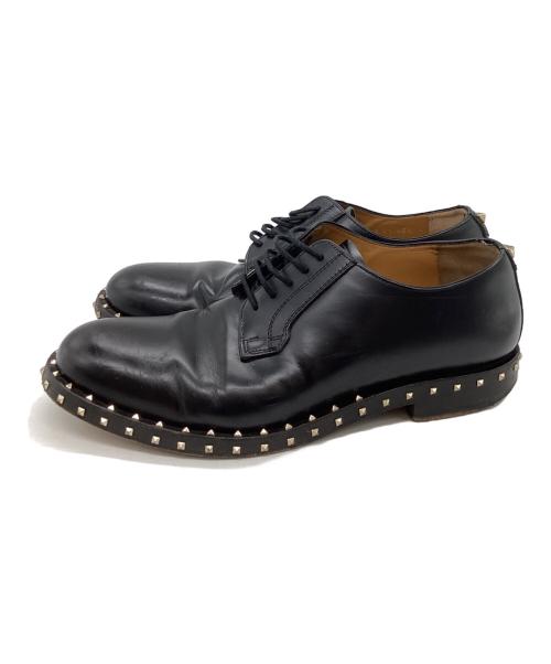 VALENTINO（ヴァレンティノ）VALENTINO (ヴァレンティノ) スタッズレザーシューズ ブラック サイズ:40　1/2の古着・服飾アイテム