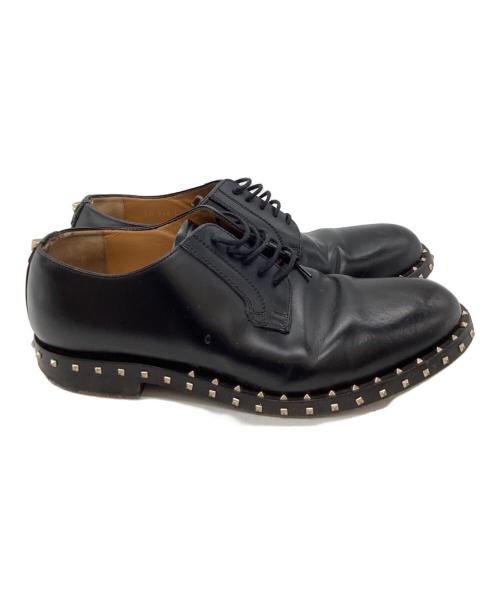 VALENTINO（ヴァレンティノ）VALENTINO (ヴァレンティノ) スタッズレザーシューズ ブラック サイズ:40　1/2の古着・服飾アイテム