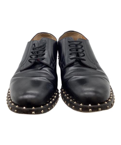 VALENTINO（ヴァレンティノ）VALENTINO (ヴァレンティノ) スタッズレザーシューズ ブラック サイズ:40　1/2の古着・服飾アイテム