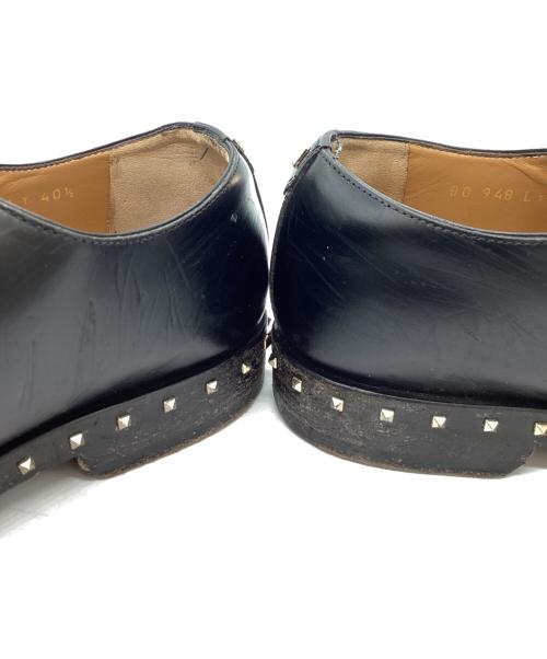 VALENTINO（ヴァレンティノ）VALENTINO (ヴァレンティノ) スタッズレザーシューズ ブラック サイズ:40　1/2の古着・服飾アイテム