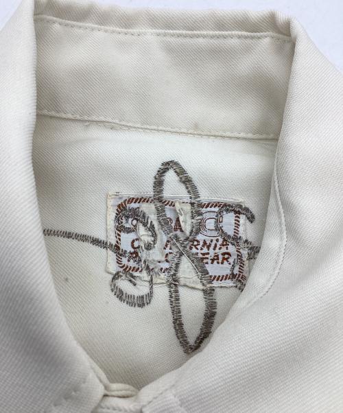 H BAR C（エイチバーシー）H BAR C (エイチバーシー) ウエスタンシャツ / 50’ｓ アイボリー サイズ:記載無しの古着・服飾アイテム