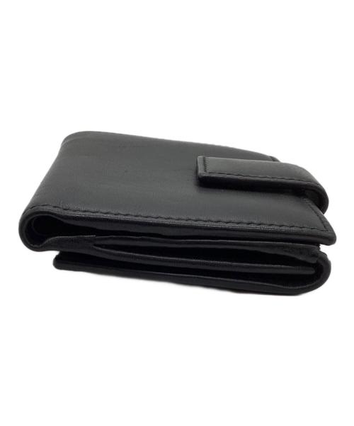 GUCCI（グッチ）GUCCI (グッチ) ミニフレンチフラップウォレット / 369683 ブラックの古着・服飾アイテム