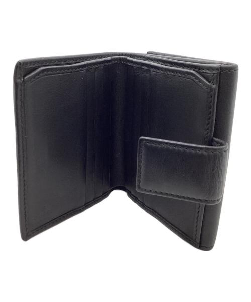 GUCCI（グッチ）GUCCI (グッチ) ミニフレンチフラップウォレット / 369683 ブラックの古着・服飾アイテム