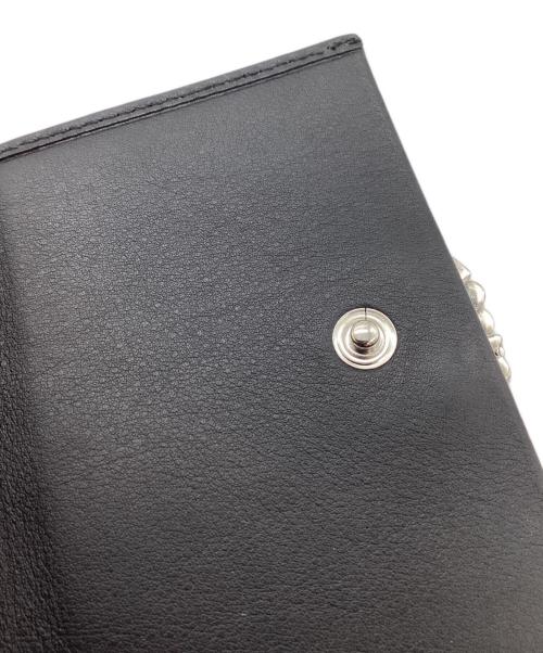 GUCCI（グッチ）GUCCI (グッチ) ミニフレンチフラップウォレット / 369683 ブラックの古着・服飾アイテム