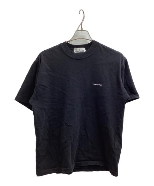 STONE ISLAND（ストーンアイランド）STONE ISLAND (ストーンアイランド) Rubber Logo S/S Tee / ロゴTシャツ / 801522379 ブラック サイズ:Sの古着・服飾アイテム