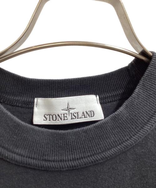 STONE ISLAND（ストーンアイランド）STONE ISLAND (ストーンアイランド) Rubber Logo S/S Tee / ロゴTシャツ / 801522379 ブラック サイズ:Sの古着・服飾アイテム