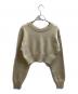 CLANE (クラネ) W FACE SHORT KNIT CARDIGAN　/　10106-2093 ベージュ サイズ:1：10000円